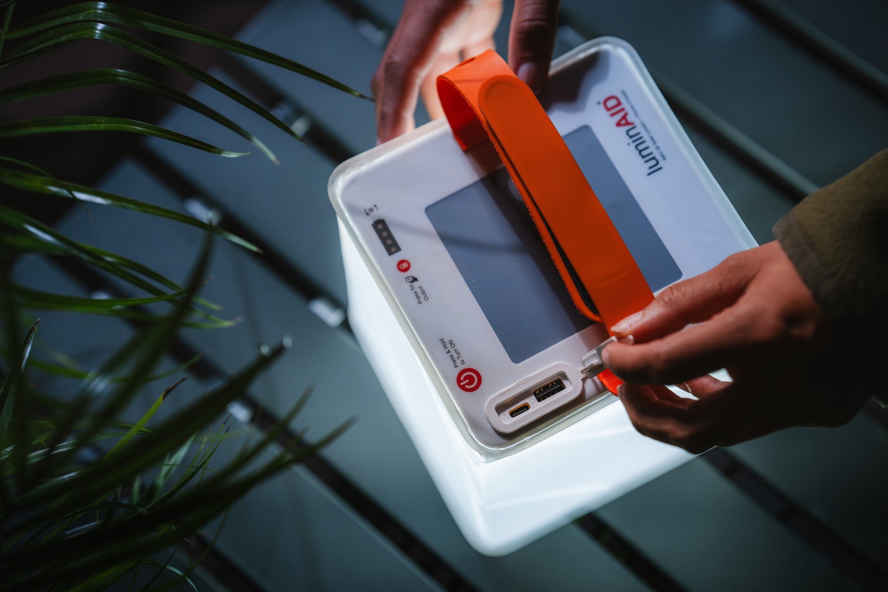LuminAID Max Quick Inflate Solar Lantern with Phone Charger