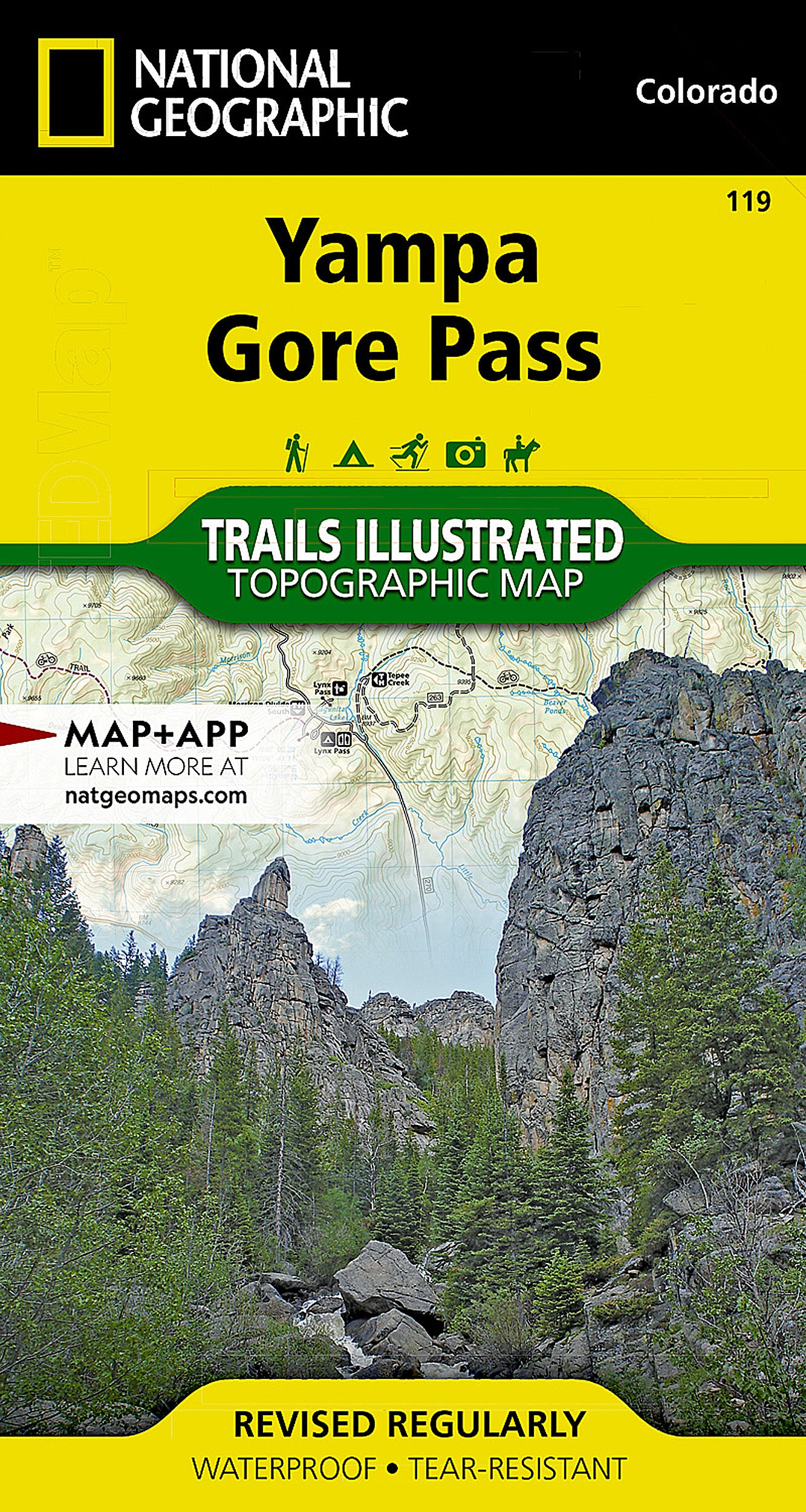 Yampa Gore Pass map