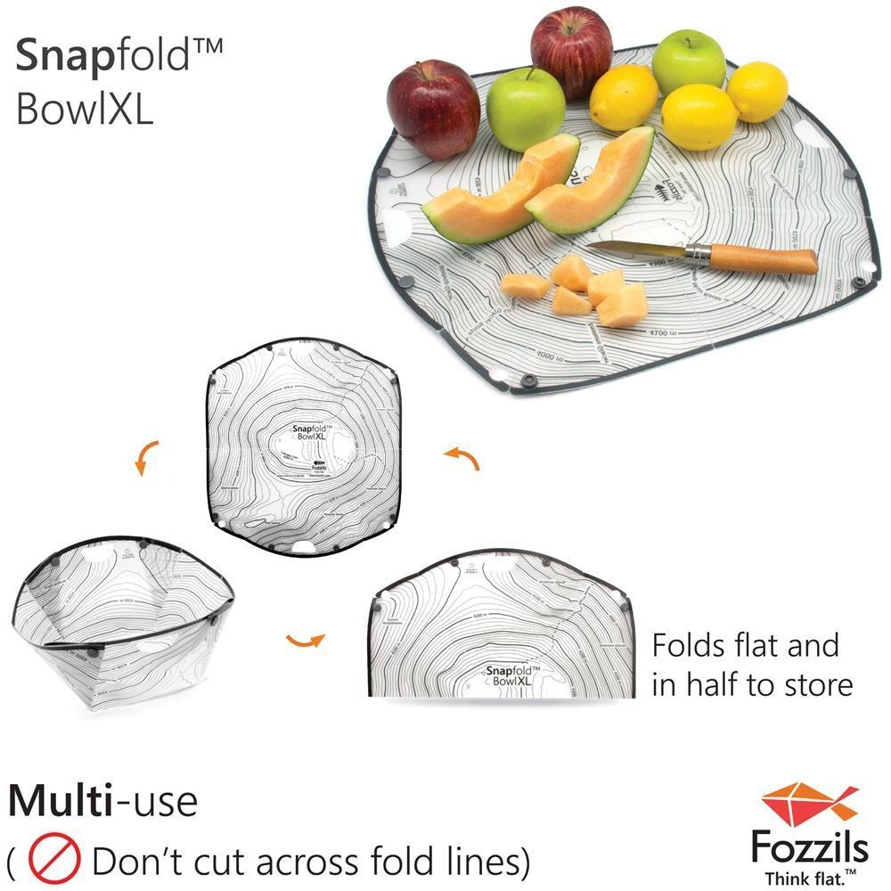 Fozzils Snapfold Bowl XL Grey