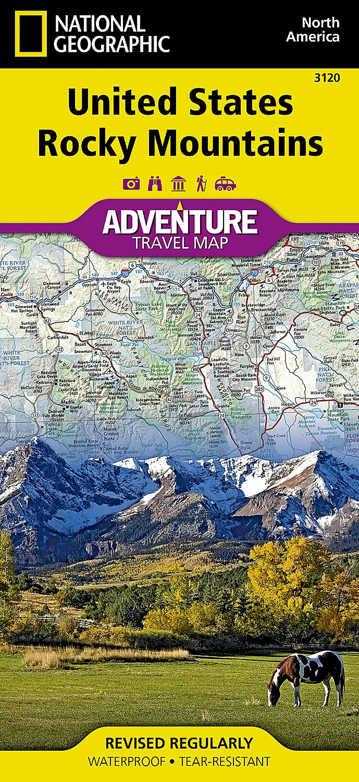 Rocky Mountains Adventure Travel Map