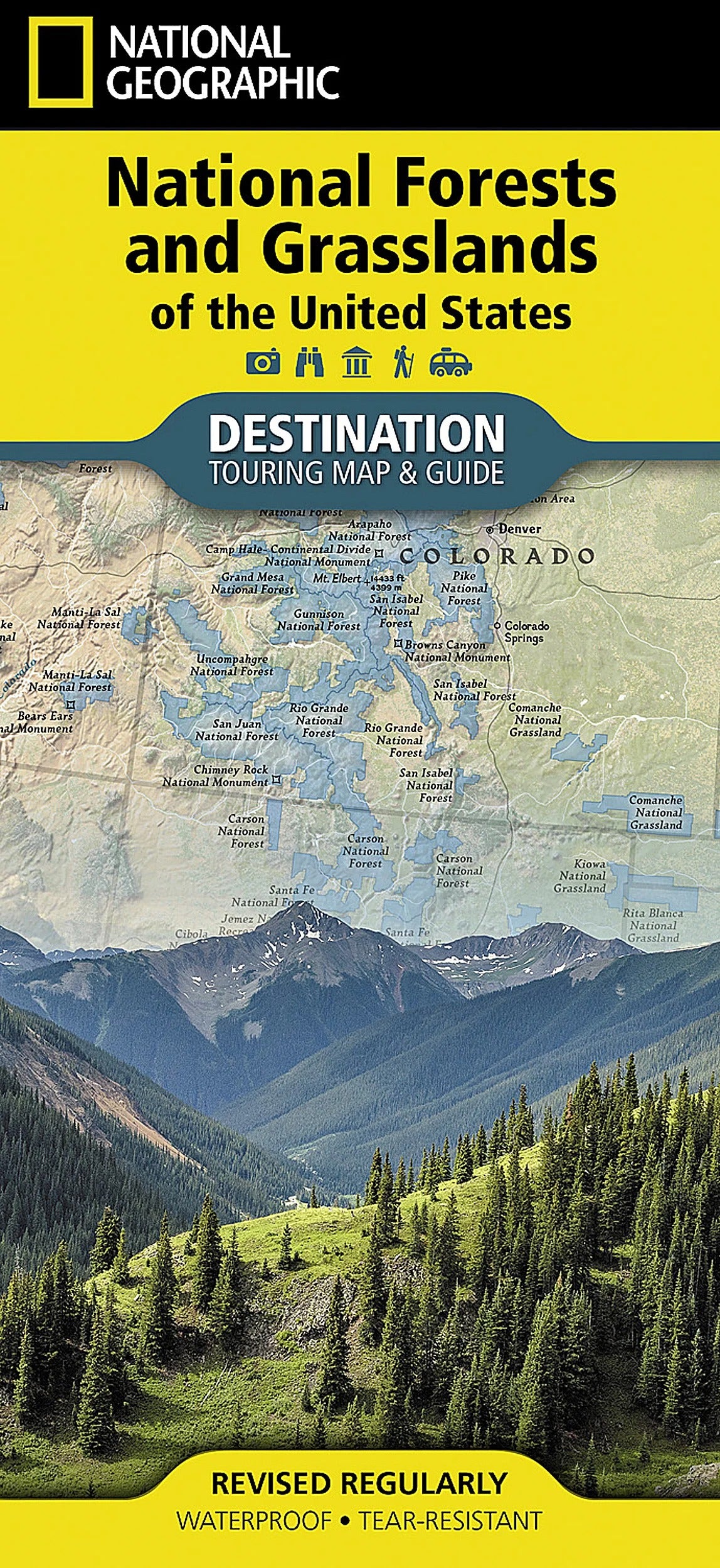 National Forests and Grasslands of the United States Map