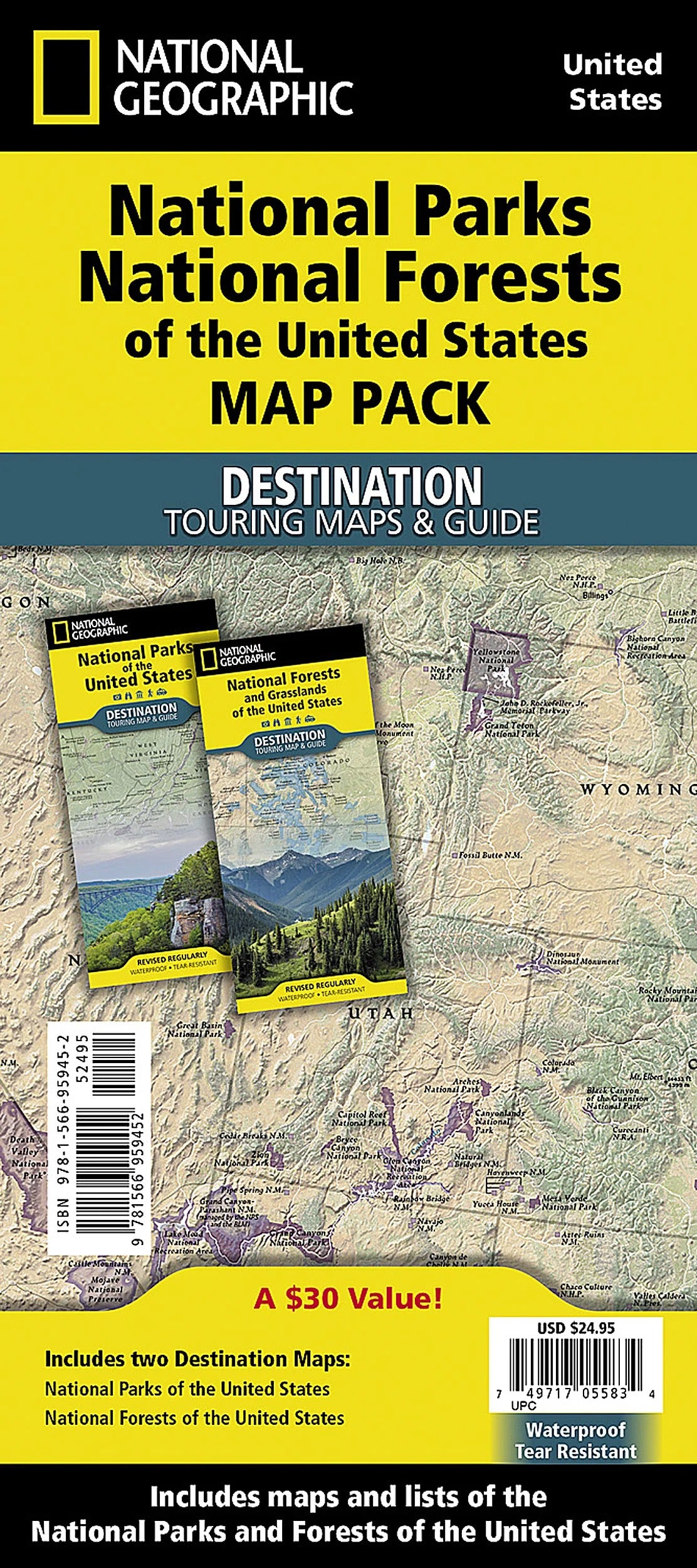 National Parks & National Forest of the US [Map Pack Bundle]