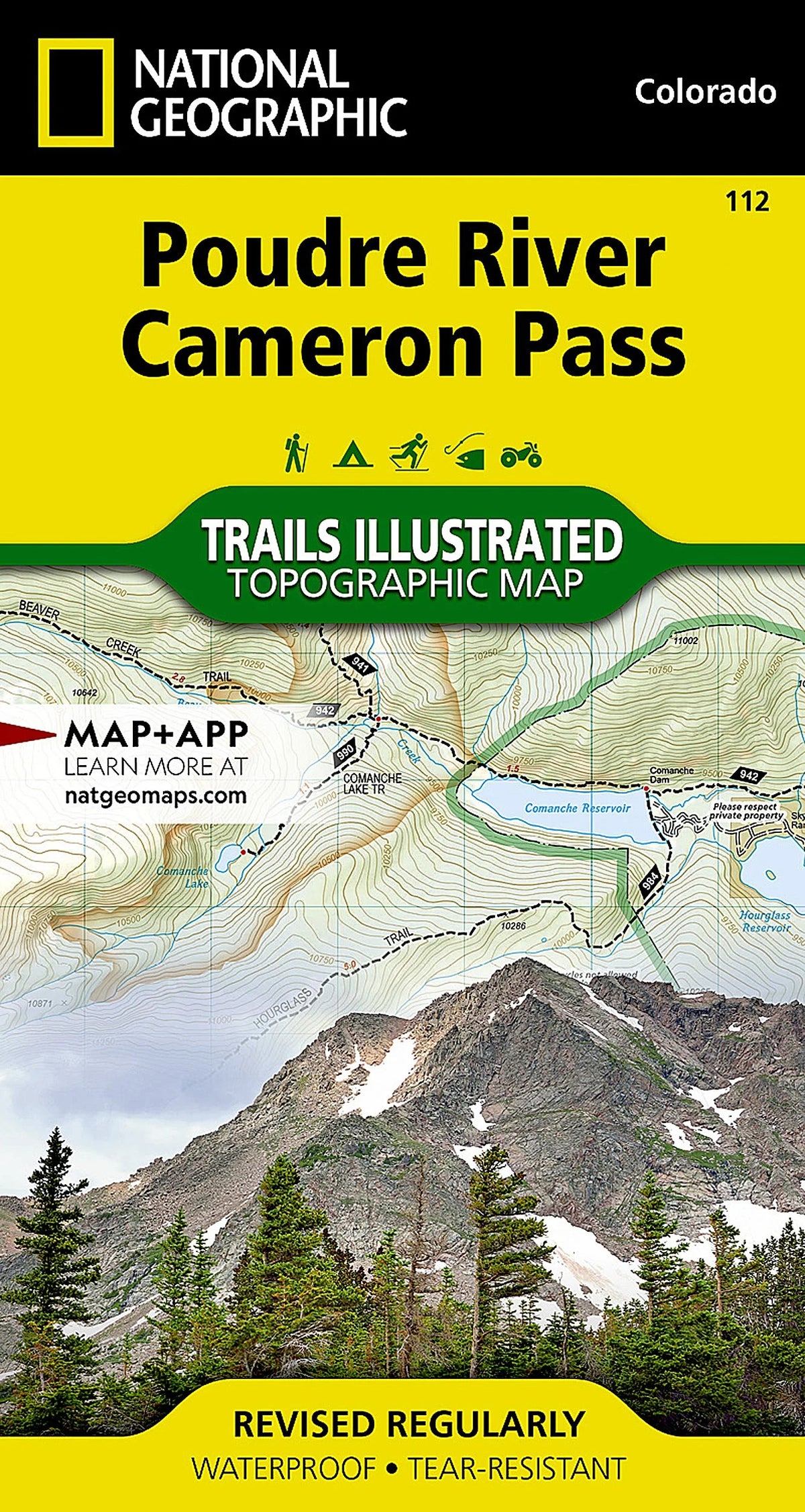 Poudre River, Cameron Pass Map