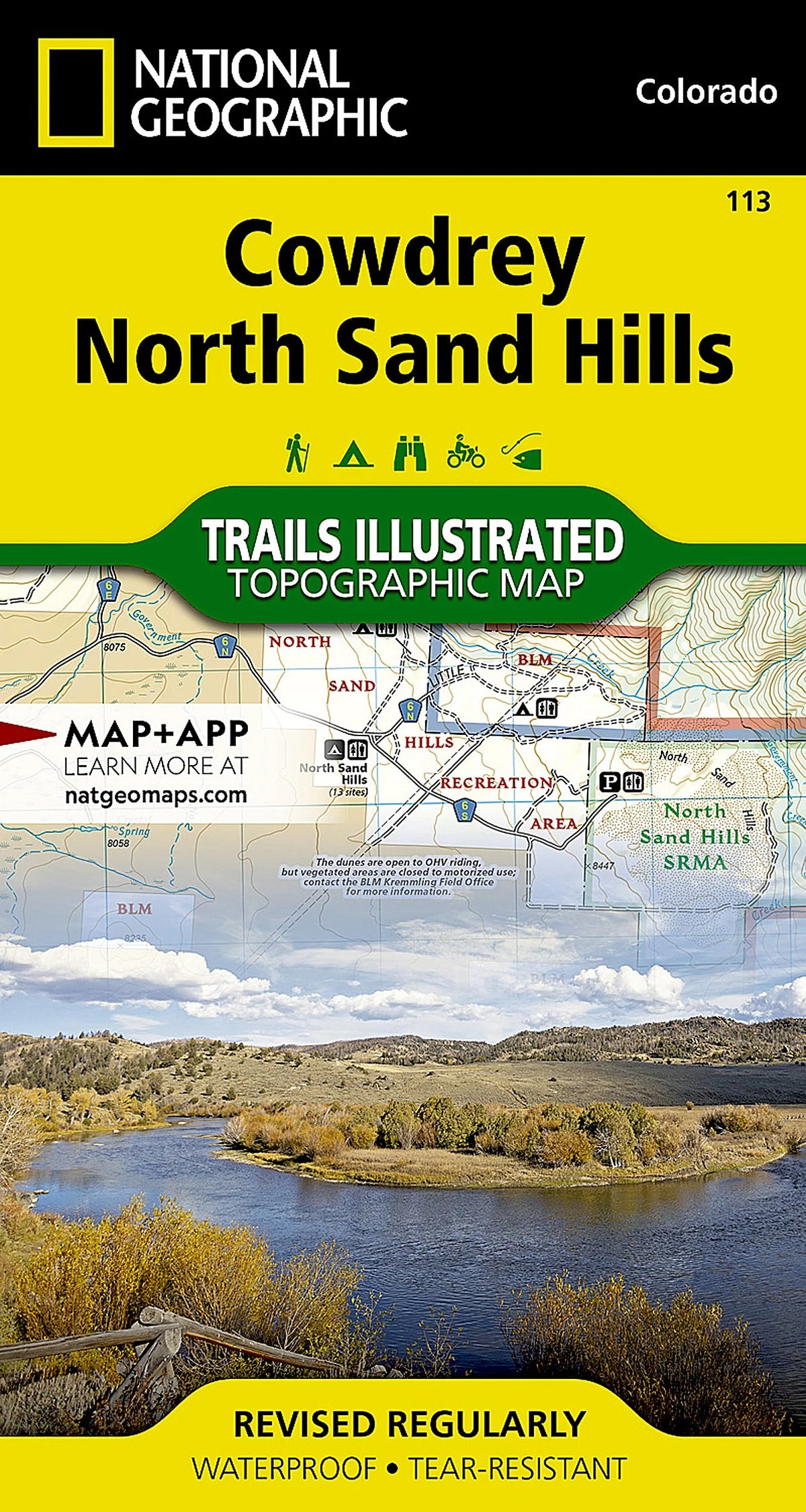 Cowdrey, North Sand Hills Map