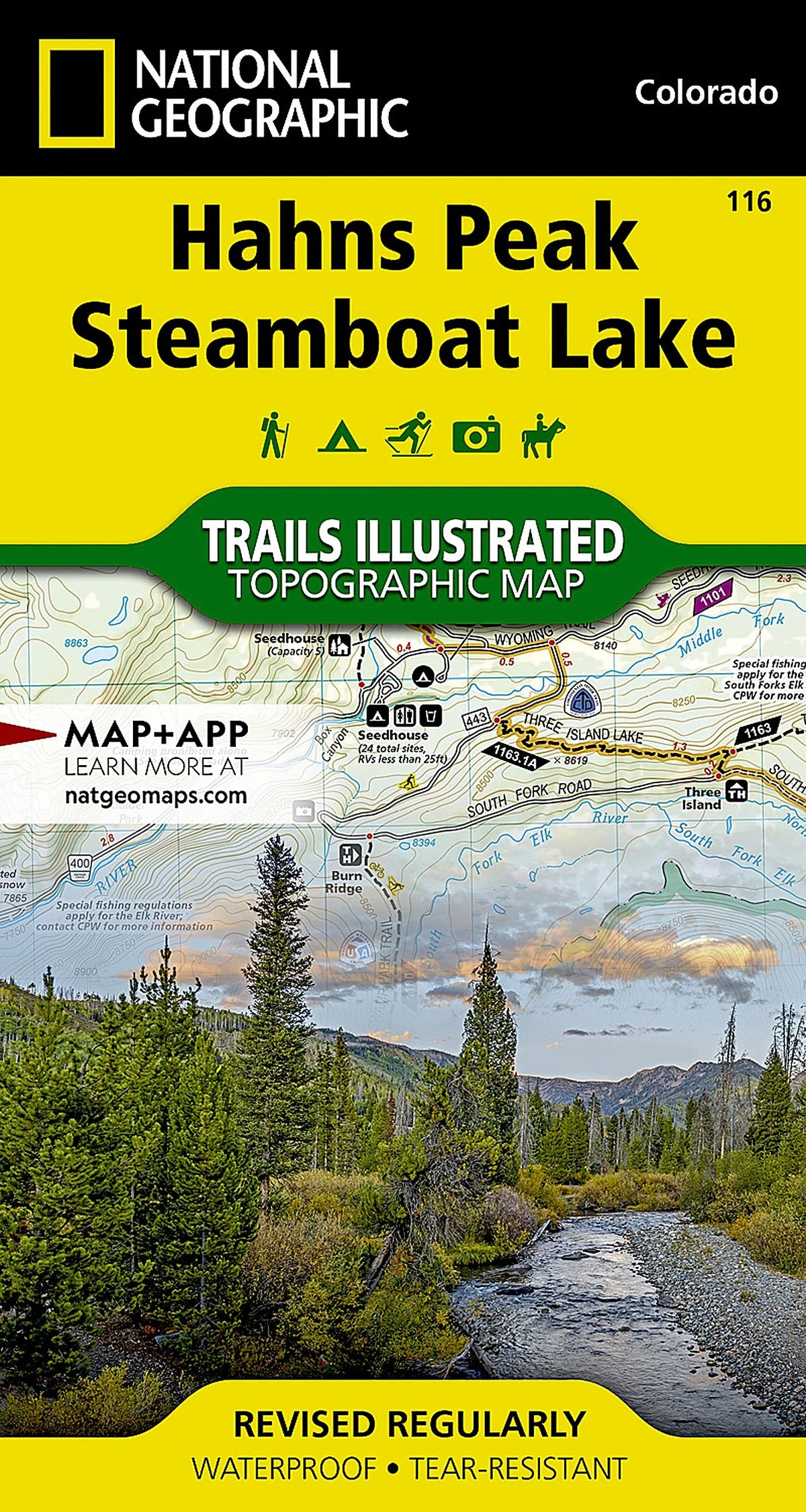 Hahns Peak, Steamboat Lake Map