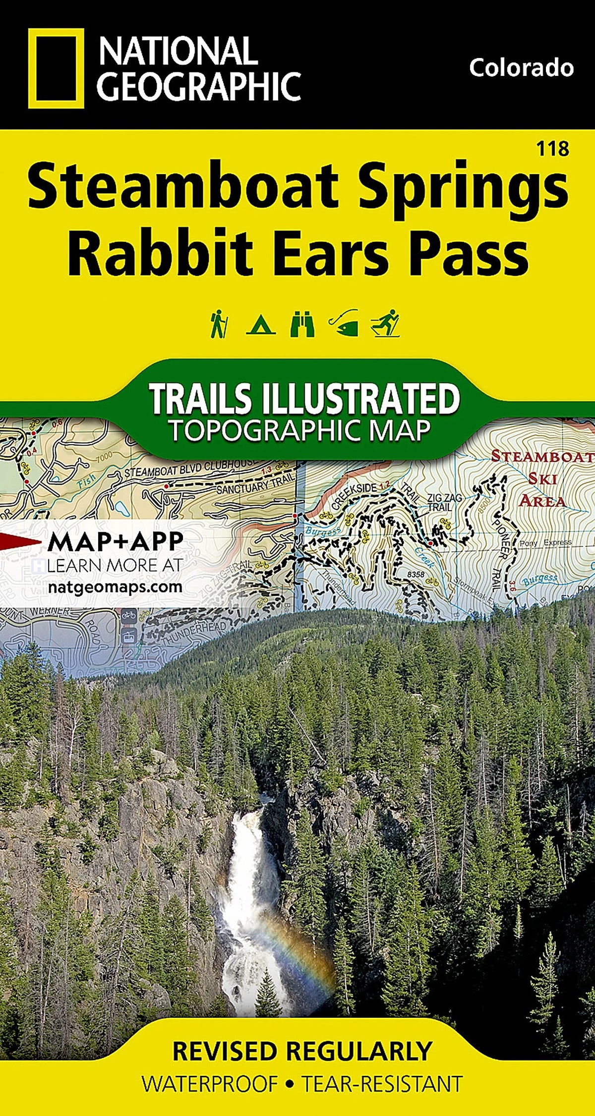 Steamboat Springs, Rabbit Ears Pass Map