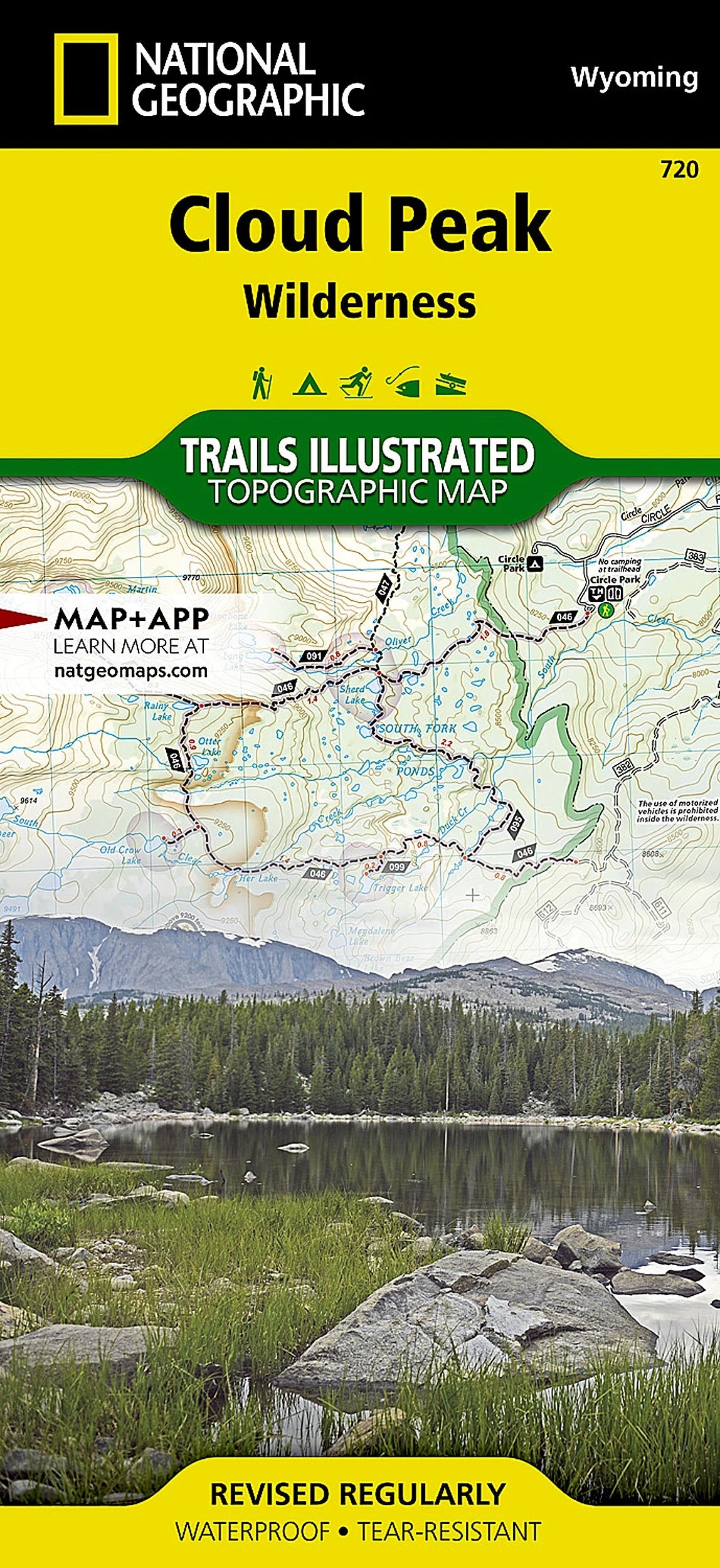 Cloud Peak Wilderness Map
