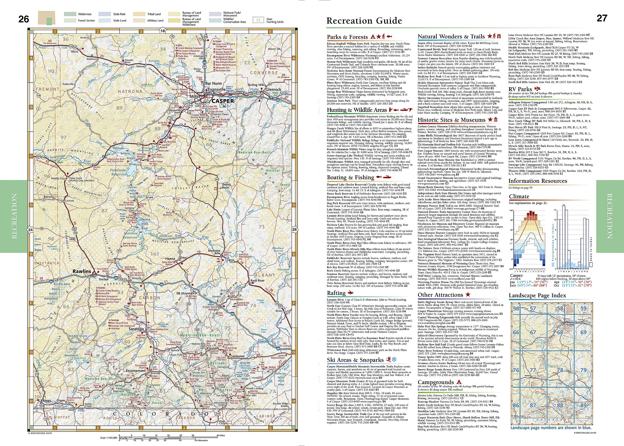 Wyoming Road & Recreation Atlas