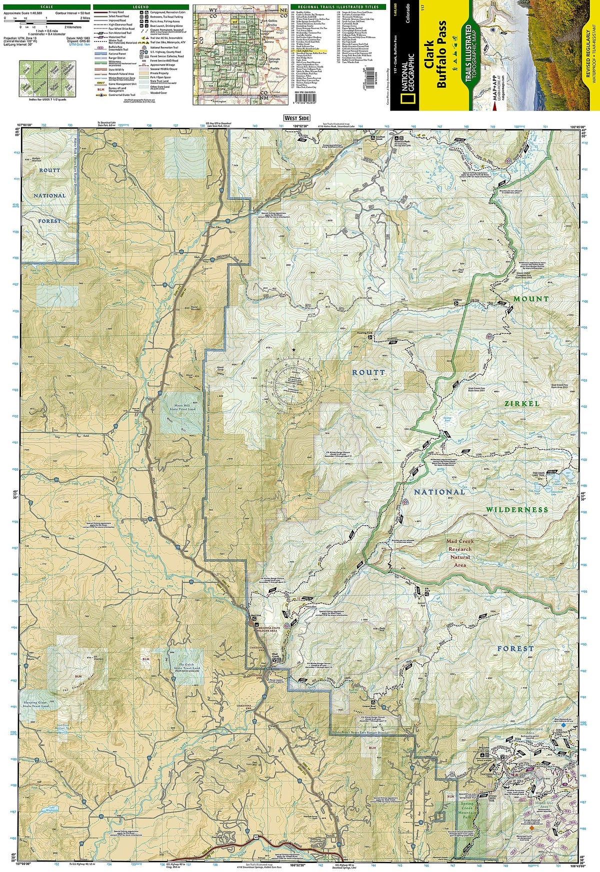 Clark, Buffalo Pass Map
