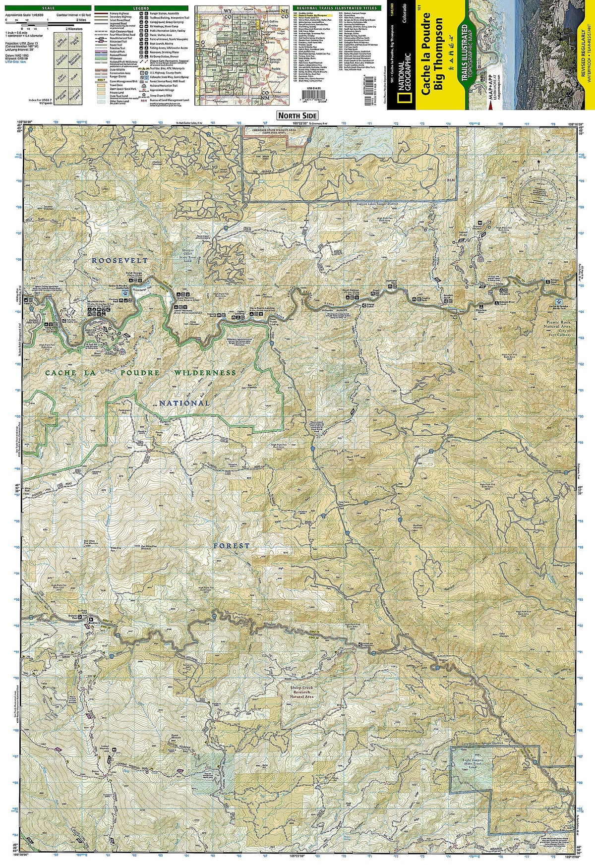 Cache la Poudre, Big Thompson Map