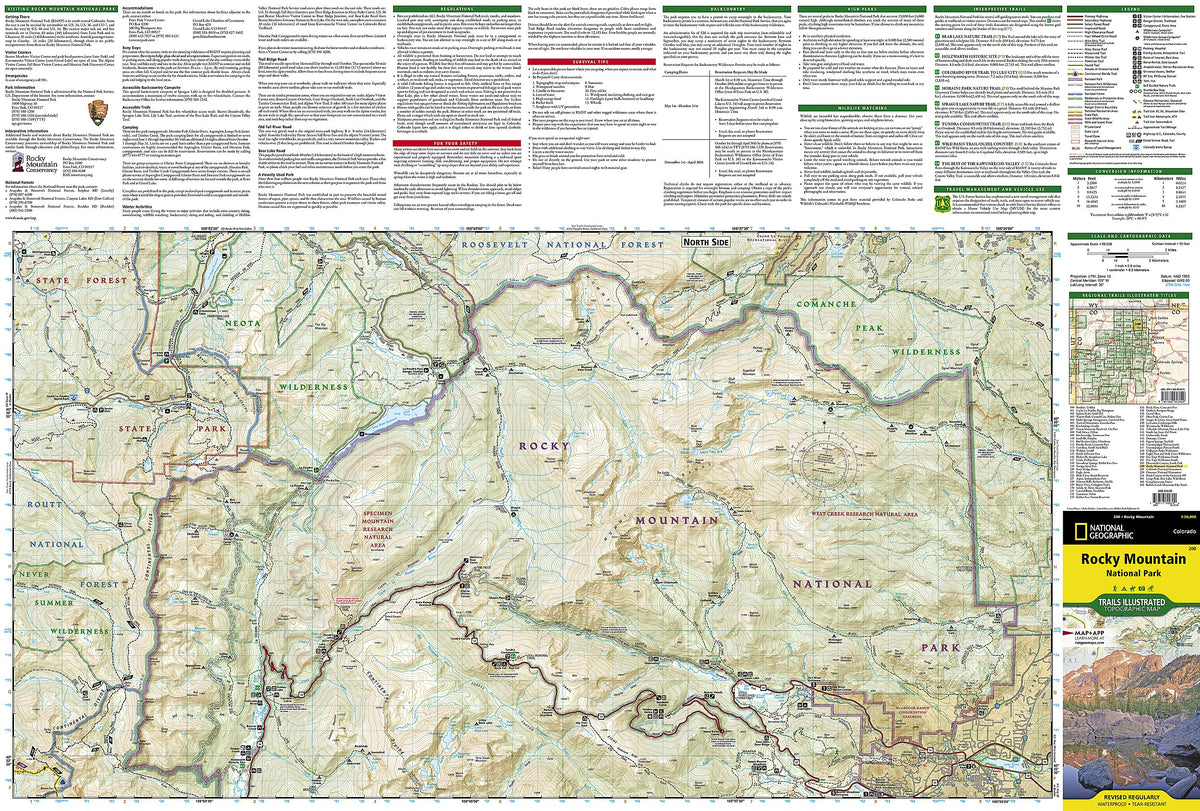 Rocky Mountain National Park Map