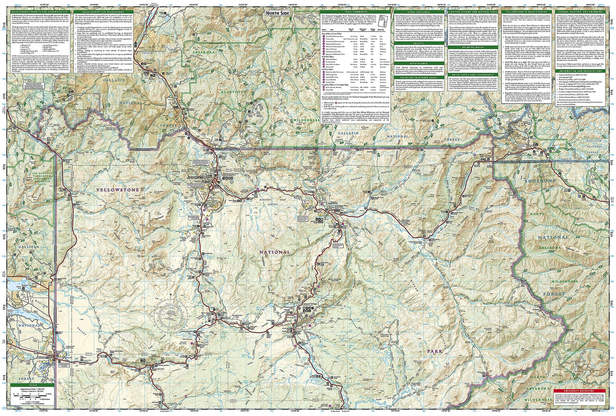 Yellowstone National Park Map
