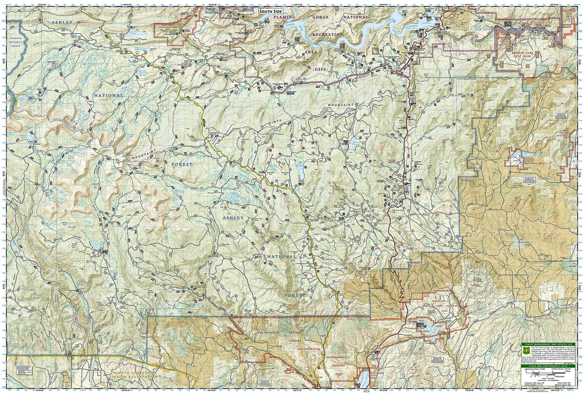 Flaming Gorge National Recreation Area Map