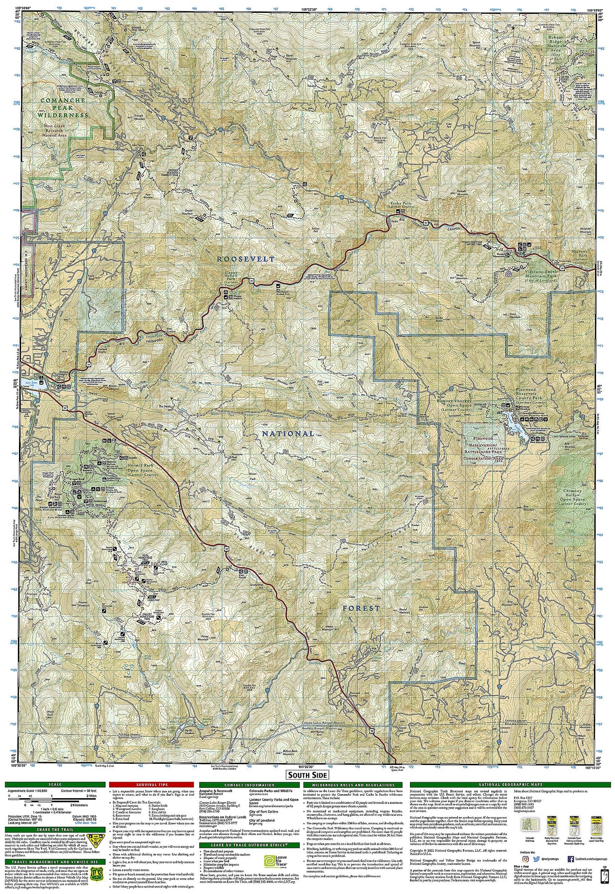 Cache la Poudre, Big Thompson Map