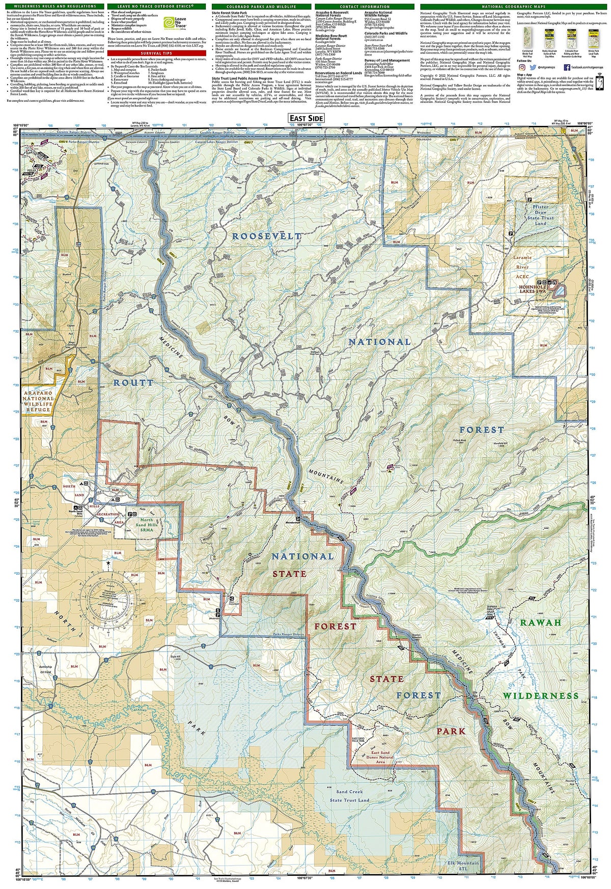 Cowdrey, North Sand Hills Map