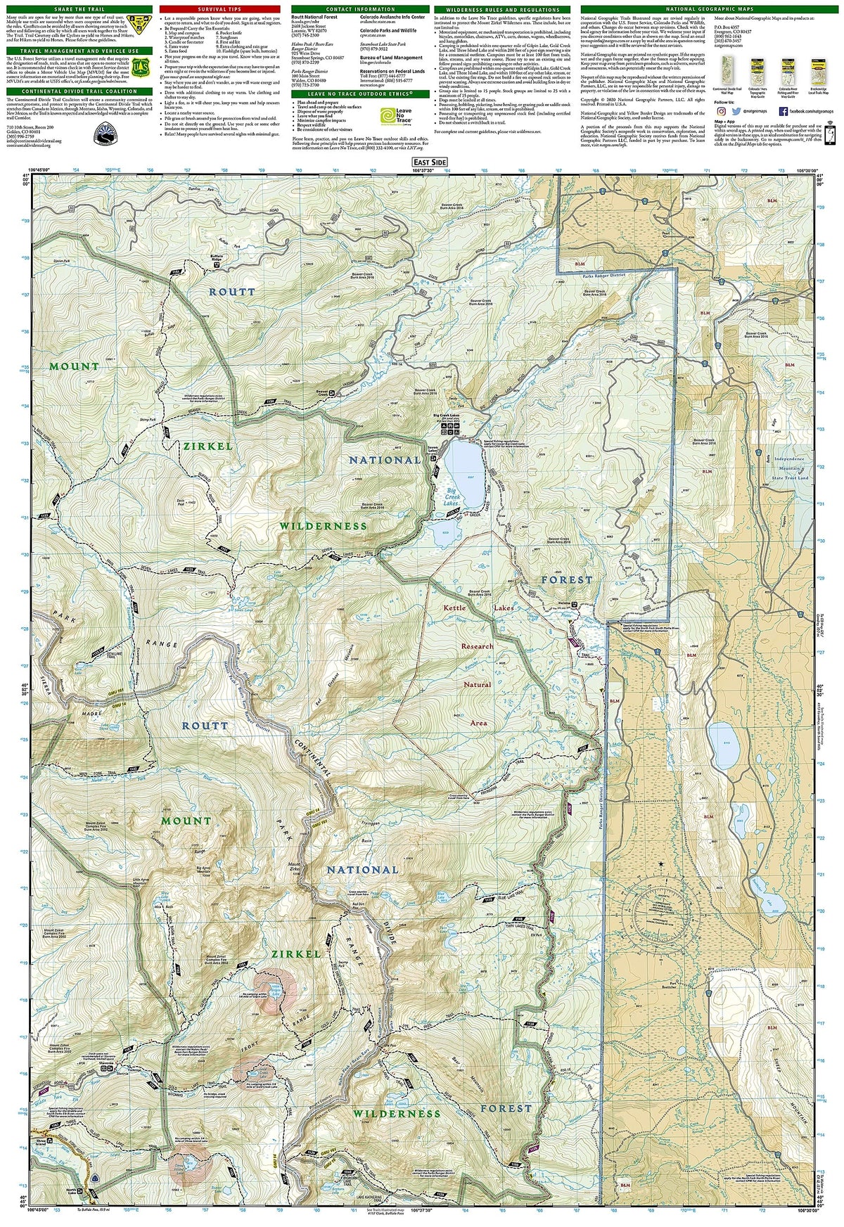 Hahns Peak, Steamboat Lake Map