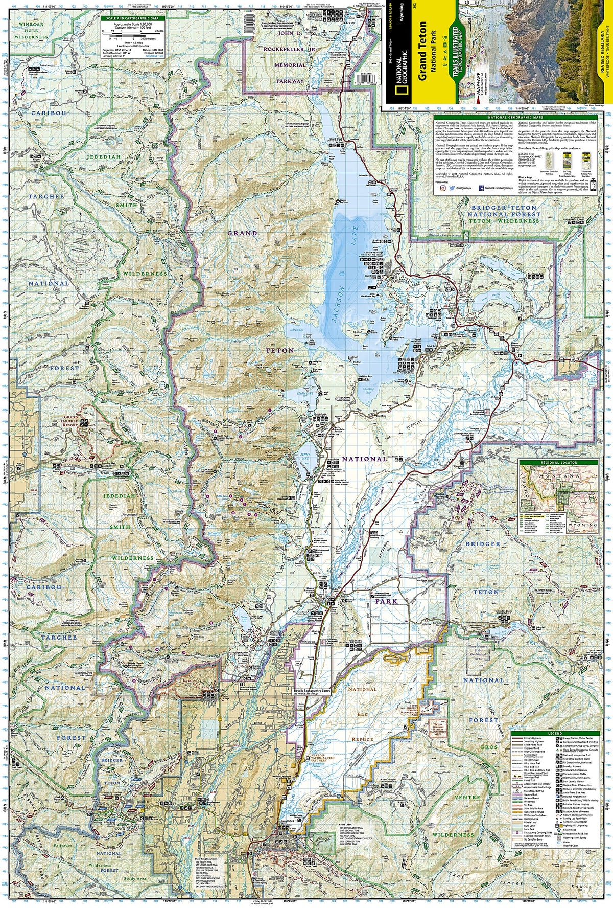 Grand Teton National Park Map