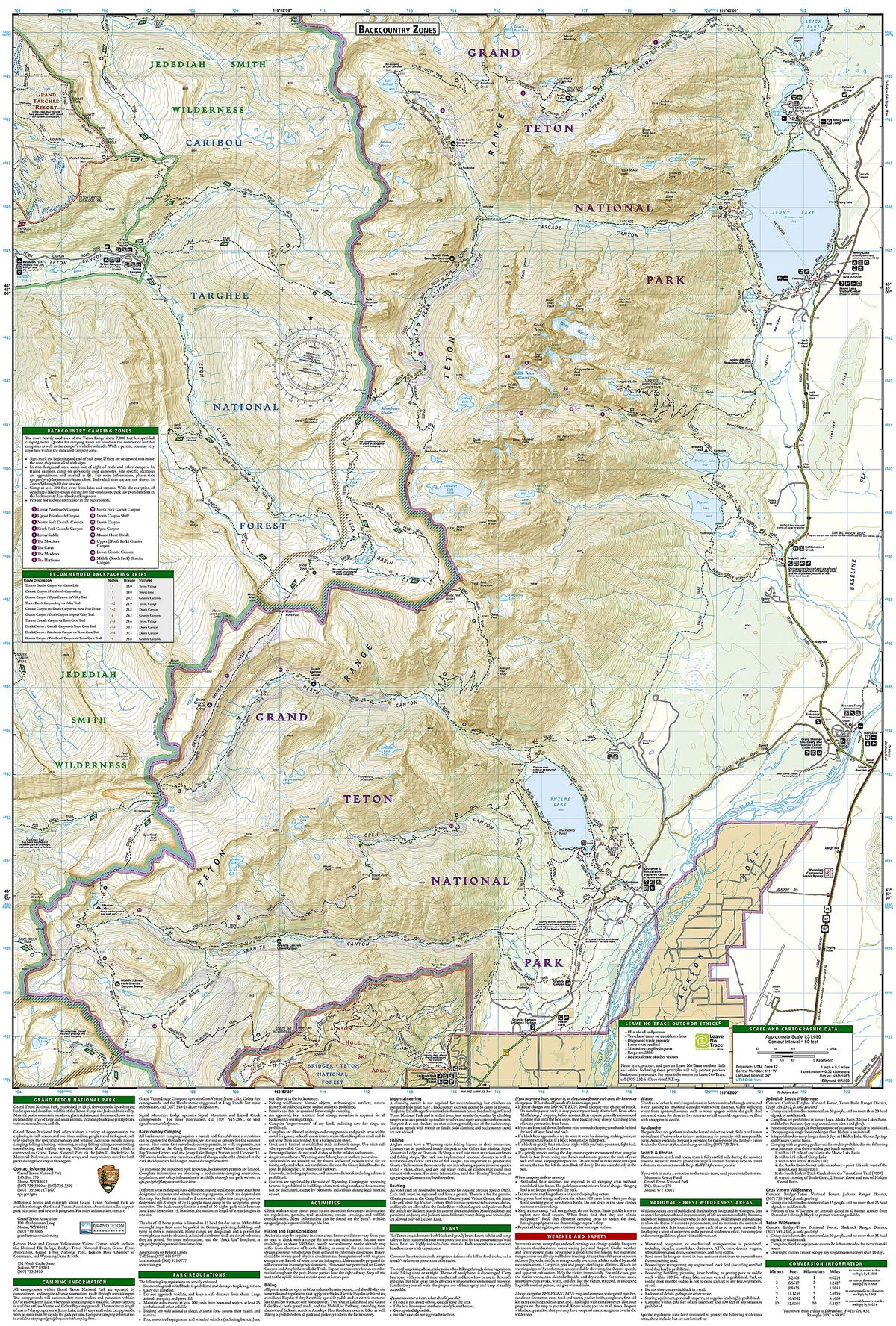 Grand Teton National Park Map